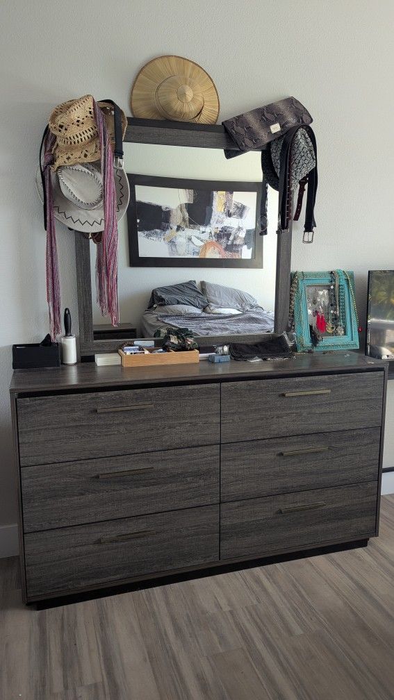 Dresser With Mirror And 2 Nightstands Set - Wayfair 