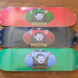 (1) Rare Supreme New York Skateboards Vampire Skateboard NOS Great Price!