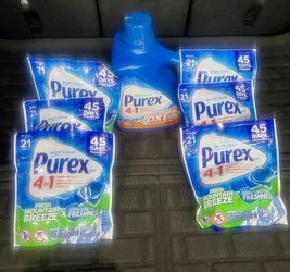 Purex Laundry Bundle – 6 Pods (21 ct) + 128 oz Oxi Liquid Detergen