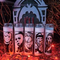 Movie Slasher Halloween Candles