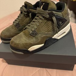 Jordan 4s military Green High top Size 5
