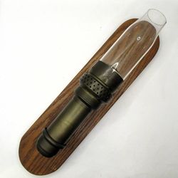 Antique Adlake Railroad Chicago Patd 1907 Brass Wall Sconce Oil Lamp