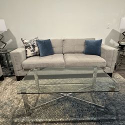 Modern Beige Living Room Set 