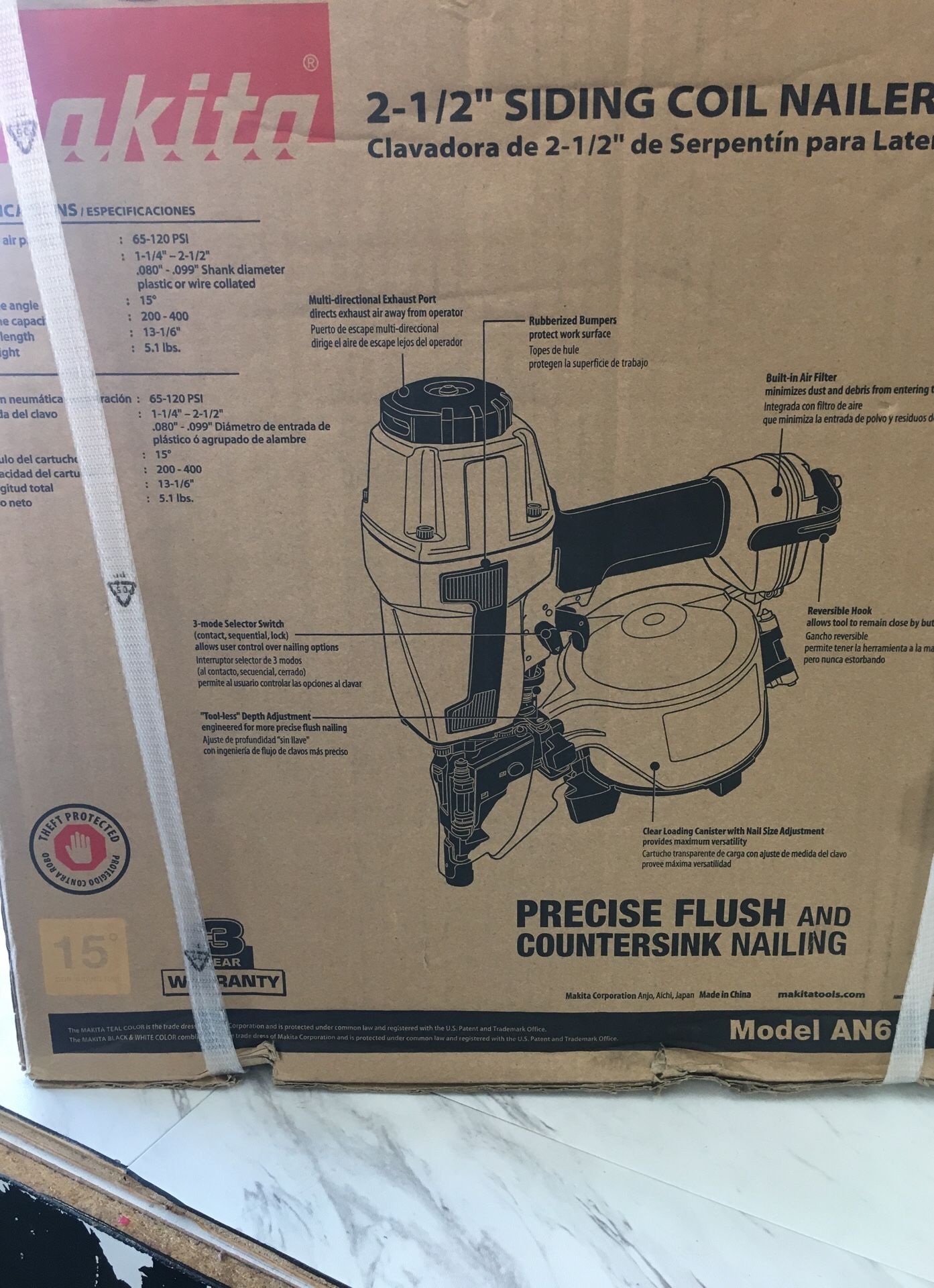 Makita siding coil nailer