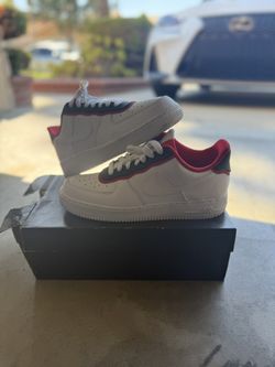 AIR FORCE 1 BLUE AND RED SZ 8.5