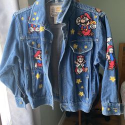 Super Mario Brother Vintage Jean Jacket