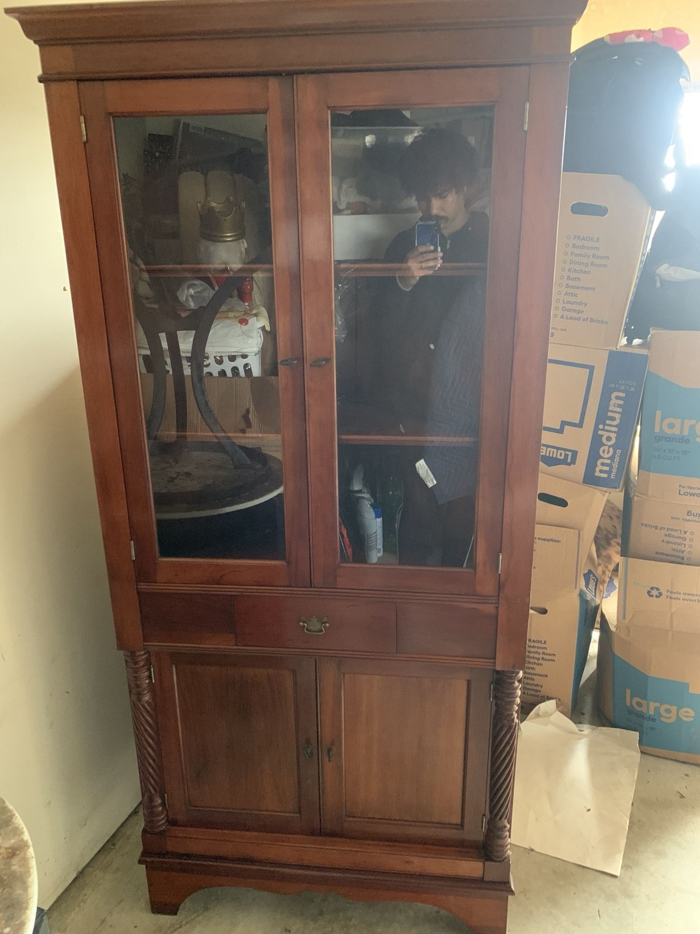 Wooden Corner Cabinet