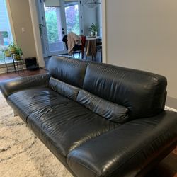 Leather Sofa and Loveseat Combo