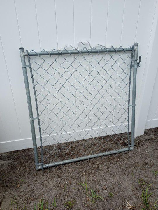 Galvanized Fence Door