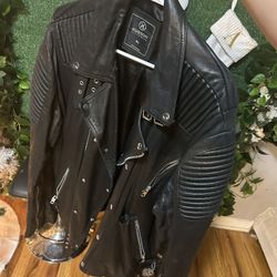Leather Biker Jacket 