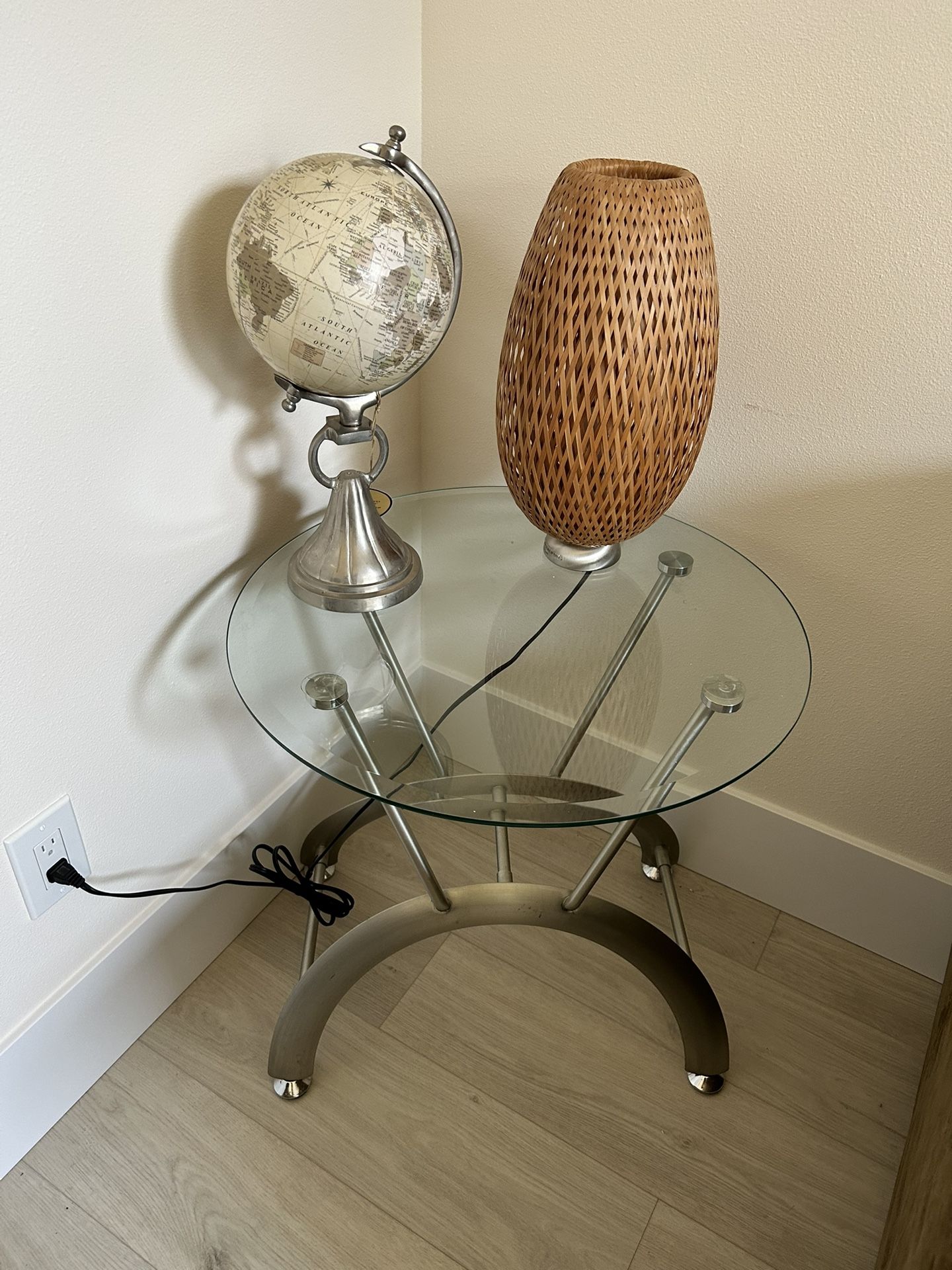 Modern Set Of Glass Side Table