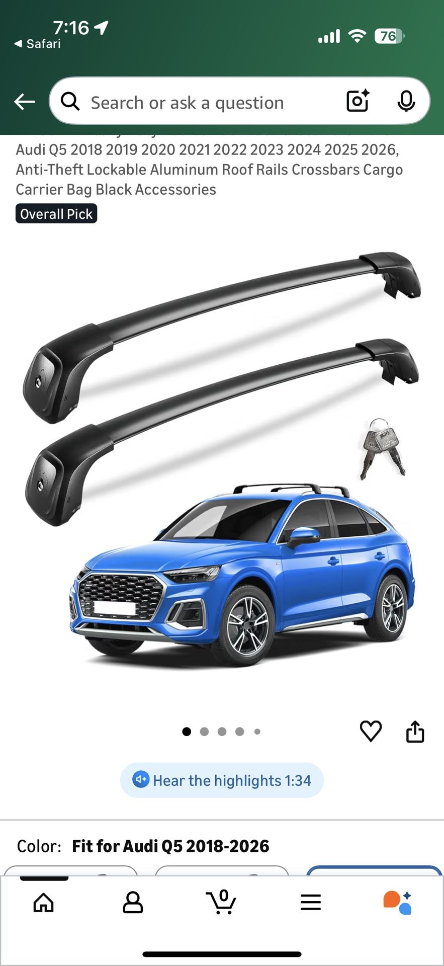Roof Rack For Audi SUV