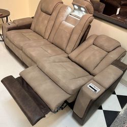 Power Reclining Sofa and Loveseat Finance and Delivery Available 