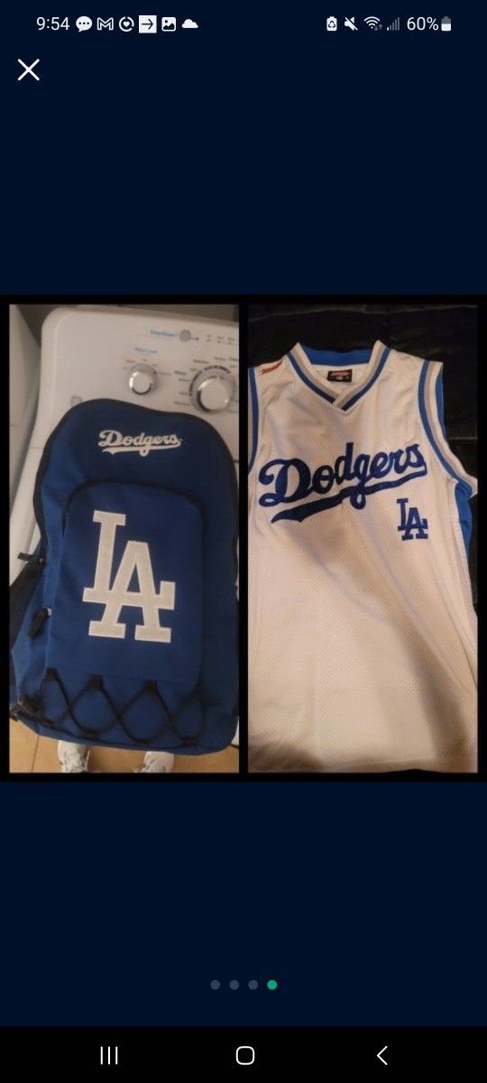 Dodgers Jersey And Backpack 