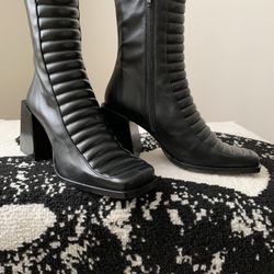 ASOS Padded Block Heel Boots