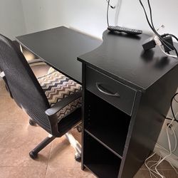 Desk With Office Chair 