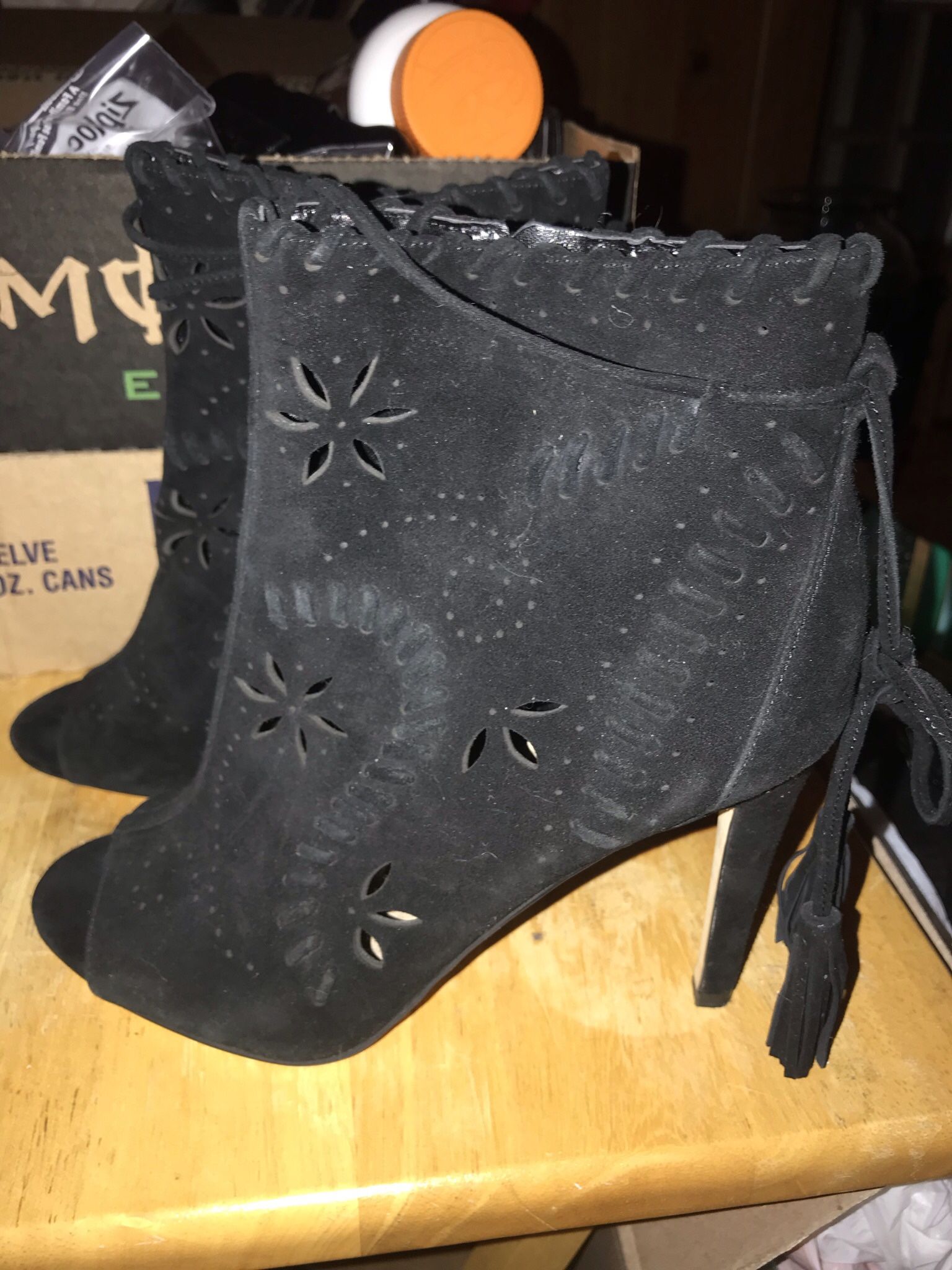 Ivanka Trump Heeled Open Toe Booties Brand New $25