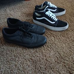 Men Vans For Sale Size 11.5 Black Ones N Other Pair Size 12 30.00  Each Pair