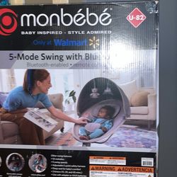 Monbebe 5 Mode Baby Swing With Bluetooth