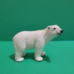 Schleich Polar Bear Figurine White Animal Educational Toy.