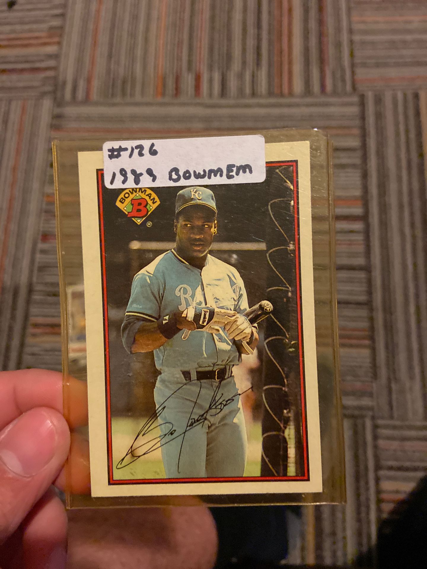 Bo Jackson baseball card 1989