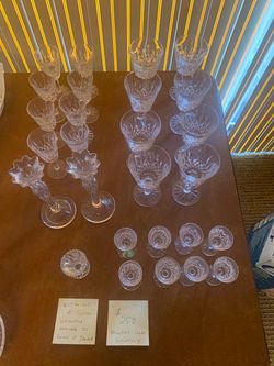 Authentic Vintage Waterford Crystal Stemware Set!