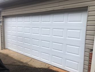 16x7 White Garage Door