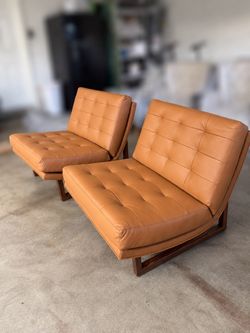 Lawson-Fenning leather Griffin Chairs