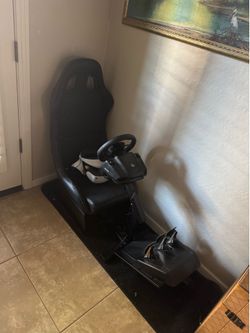 Racing simulator and tv headset for ps5