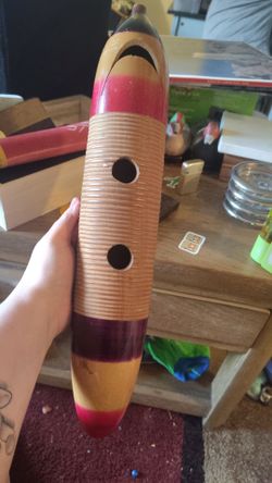 Wooden guiro.  Latin American percussion instrument