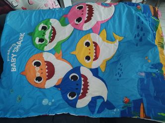 Baby shark toddler bed set