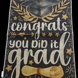 Graduation Garden Flag