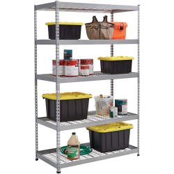 Husky 5 Tier Heavy Duty Steel Garage Storage Shelving Unit