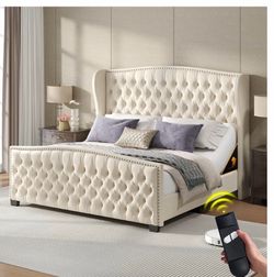 Basic adjustable king bed frame