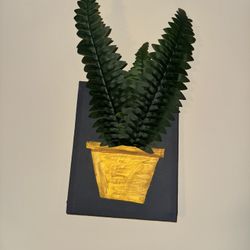 3 Live Faux Plant Painting 