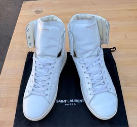YSL white high tops SL/01H