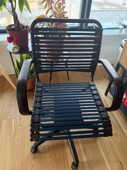 Desk chair-blue and black