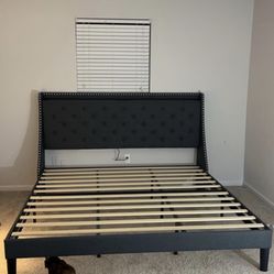 Black King Bed Frame 