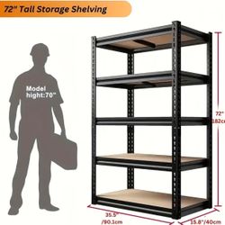 New Inbox Heavy Duty 72 Inch Shelf