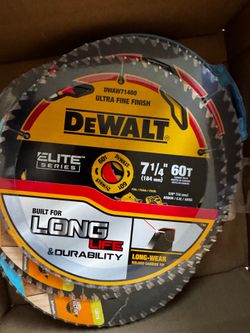 Hojas de corte, blades, Dewalt, spider, marathon de 7 1/4 60 tooth