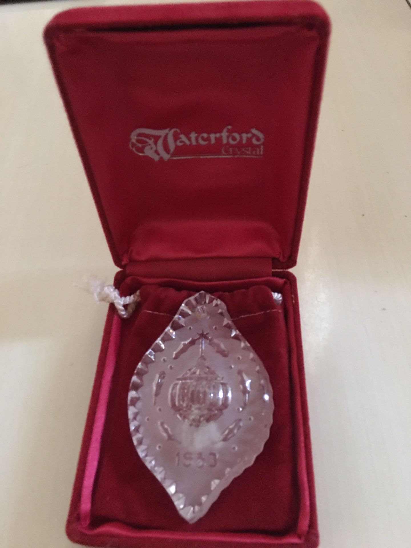 1983 Waterford crystal Christmas ornament