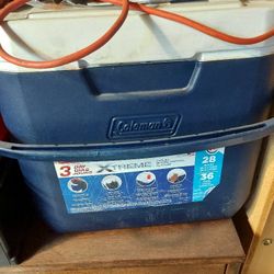 Coleman Xtreme 3 Cooler – 28 Quart (Bundle Of 2 Coolers) – Great Condition