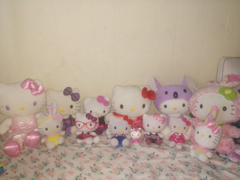Hello Kitty Plushies Lot