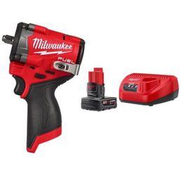 m12 stubby impact 3/8 drill with 5.0  battery and charger