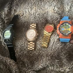 3 Watches 1 G-Shock 2 Michael Kors