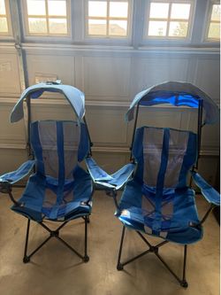 Kelsyus Original Foldable Canopy Chair for Camping, Tailgates, and Outdoor Events, Grey/Red
