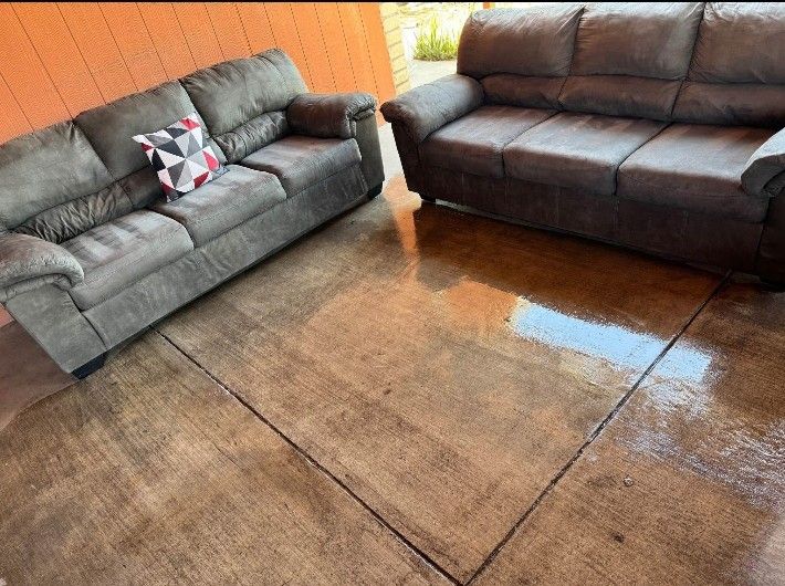 Gray Microfiber 3 Seater Couch