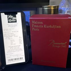 Baccarat Rouge 540 Fragrance 