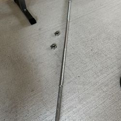Marcy solid  6ft Chrome Weight Bar with Threaded Ends, $45   