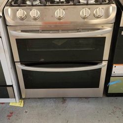 LG LDG4313ST 6.9 Cu. Ft. Gas Double Oven Range With Probake Con